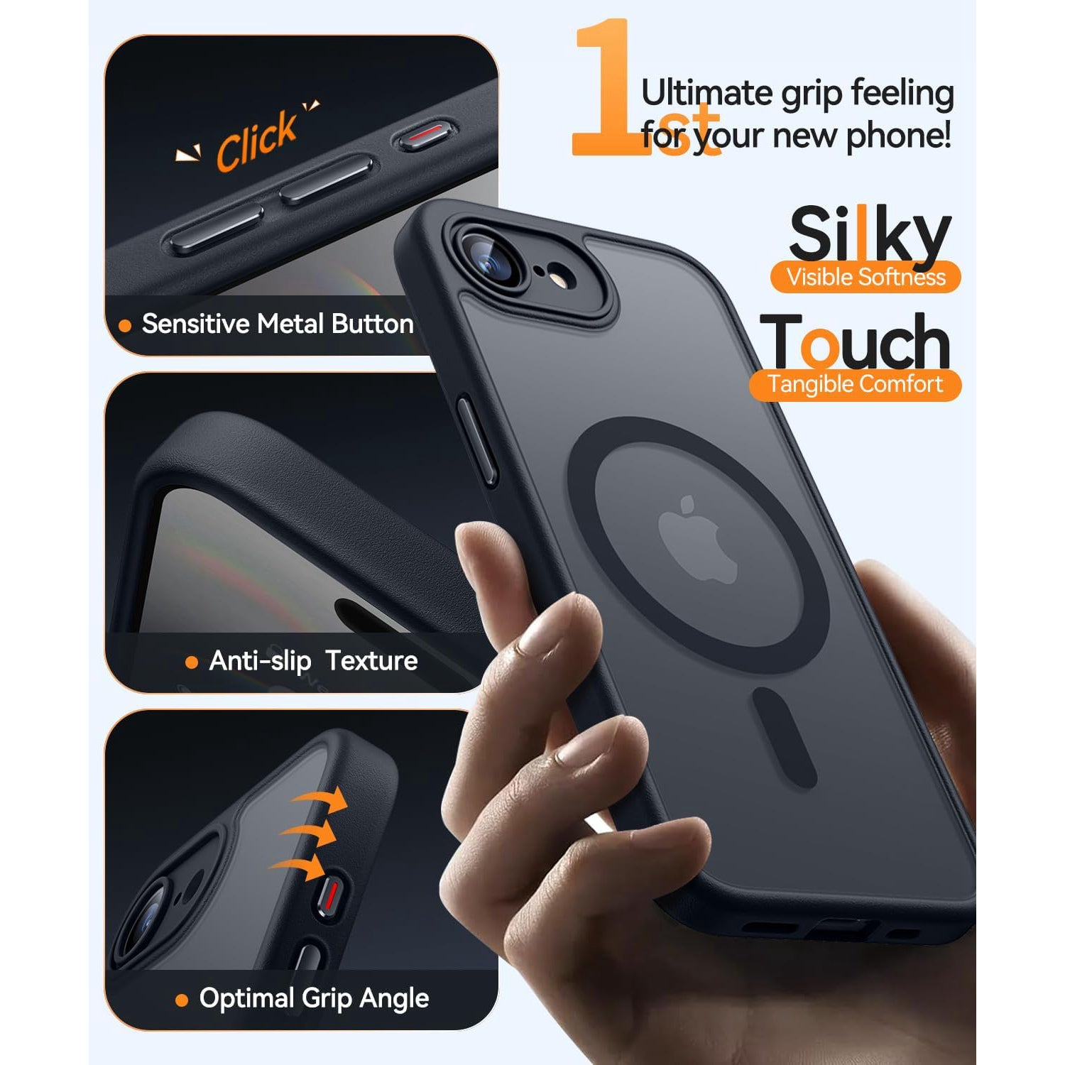 Matte Hybrid Magnetic MagSafe Case for iPhone 16e Matte Hybrid Magnetic MagSafe Case for iPhone 16e